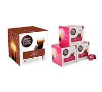 Nescafé Dolce Gusto Lungo Intenso - Café - 96 Capsules (Pack de 6 boîtes x 16) & Espresso - Café - 90 Capsules (Pack de 3 boîtes XL x 30)