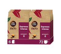 NESCAFÉ Dolce Gusto NEO Espresso Intense, 72 Dosettes de Café, 6 x 12 | Dosettes compostables à base de papier , Compatibles uniquement avec les machines NDG NEO , Intensité 8