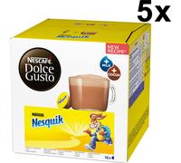 Nescafé Dolce Gusto Nesquik, Cocoa, Schokolade, 5er Pack, 5 x 16 Kapseln