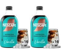 NESCAFÉ® Espresso Concentrate Vanille - Café glacé à diluer 500mL - 16 tasses (Lot de 2)