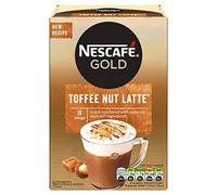Nescafe Gold Toffee Nut Lot de 6 sachets de café instantané 48 sachets au total