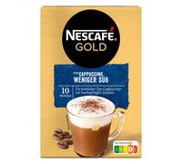 Nescafé Gold type Cappuccino moins sucré | café soluble | 10 portions