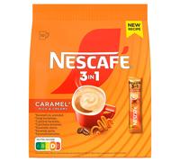 Nescafe Nescafé 3 en 1 Caramel, sachets de café instantané, 10 x 16 g