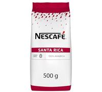 NESCAFÉ Santa Rica - Café Soluble - 100% Arabica - Puissant et Intense aux Notes Fruitées - Café en Poudre - Approvisionnement 100% plus Responsable - Préparation Instantanée - Sachet de 500g