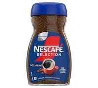 Nescafé Sélection Décaféiné, Café Soluble, Flacon de 200g