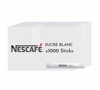 NESCAFÉ - Sucre Blanc - Dose Individuelle - 1000 Dosettes de 4g | Sucre blanc en portions de 4g pour sucrer vos boissons - Format pratique pour bureau ou maison - Carton de 1000 sticks