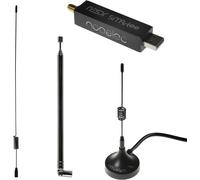 Nesdr Smartee V2 Bundle - Premium Rtl-Sdr W/Integrated Bias Tee, Aluminum Enclosure, 0.5Ppm Tcxo, Sma Input, Antenna Base & 3 Antennas. Rtl2832U & R820T2-Based Software Defined Radio (Sdr)[L1819]