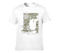 NESITK Steve Logo Chemise Mcqueen imprimé T-Shirts en Coton pour Homme Femme Vintage Motif Impression Manches Courtes T Shirt à col Rond Vêtements Été Hauts Blancs