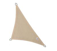 nesling Coolfit Voile D'ombrage (Triangle 90° 4,0m x 4,0m x 5,7m, Crème) Protection Solaire, Eau et Vent perméable, Protection UV