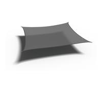 Nesling Voile d’ombrage Carré Gris 3,6x3,6 m Anti-UV Pare-vent