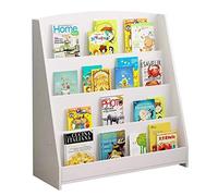 NESPIQ Bibliothèque Chambre Étagère à Livres Étagère À 4 Niveaux Étagère De Sol Simple pour La Maison Présentoir De Dortoir Étudiant Multifonction Étagère De Bibliothèque Simple(White)