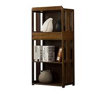NESPIQ Bibliothèque Chambre Étagère à Livres Étagère Vintage Bibliothèque Créative Simple avec des Étagères À Tiroirs Simple Moderne Étagère À Livres Ouverte Étagère De Rangement Étagères(3 Tiers)