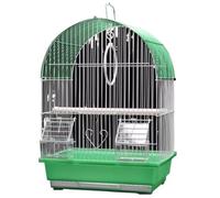 NESPIQ Cage Volière pour Oiseaux Cage À Oiseaux en Métal pour Oiseaux De Petite Taille Vol Calopsitte Inséparable Pinsons Canari Perruche Volière Perruche Cage pour Oiseaux(Grün)