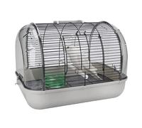 NESPIQ Cage Volière pour Oiseaux Cage À Oiseaux Portable pour Animaux De Compagnie, Cage De Voyage Créative, Porte-Oiseaux Durable, Porte-Maison pour Balcon Cage pour Oiseaux(Grey,S)