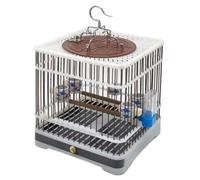 NESPIQ Cage Volière pour Oiseaux Cage À Oiseaux Vintage Décorative Suspendue, Cage À Oiseaux Carrée en Plastique, Porte-Oiseaux pour Petits Oiseaux Cage pour Oiseaux(B)
