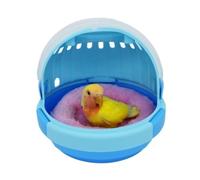 NESPIQ Cage Volière pour Oiseaux Cage De Transport d'oiseaux avec Poignée, Porte-Perroquet Portable, Valise De Voyage Légère pour Animaux De Compagnie, Transparente Cage pour Oiseaux(Blue)