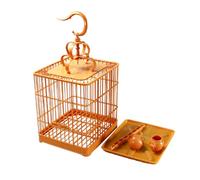NESPIQ Cage Volière pour Oiseaux Cages À Oiseaux Cage À Oiseaux Carrée en Fer Forgé Cages À Oiseaux Portables Petite Cage De Vol pour Oiseaux pour Cour Arrière-Cour Cage pour Oiseaux