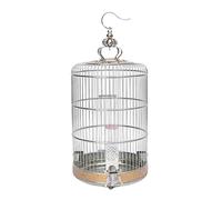 NESPIQ Cage Volière pour Oiseaux Cages À Oiseaux en Acier Inoxydable, Ronde en Métal, Porte-Maison Créatif Rétro, Porte-Oiseaux pour La Maison Et Le Jardin Cage pour Oiseaux(41.5 * 61.8cm)