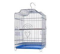 NESPIQ Cage Volière pour Oiseaux Cages À Oiseaux en Fer Forgé, Porte-Maison À Oiseaux Portable, Maison À Oiseaux Carrée, Cages À Oiseaux Rétro Simples pour Jardin Cage pour Oiseaux