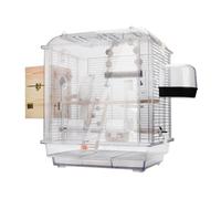 NESPIQ Cage Volière pour Oiseaux Cages À Oiseaux Transparentes Suspendues, Maison À Oiseaux en Acrylique, Porte-Oiseau De Voyage, Maison d'alimentation, Cages À Oiseaux Cage pour Oiseaux