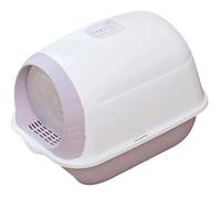 NESPIQ Maison De Toilette pour Chat Bac À Litière pour Chat Fermé Résistant Aux Éclaboussures avec Couvercle Et Pelle À Litière Bord Haut sans Odeur Nettoyage Facile Bac À Litière Chat(Purple)