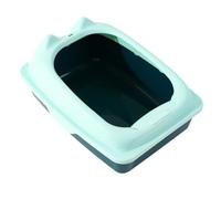 NESPIQ Maison De Toilette pour Chat Bac À Litière pour Chaton Robuste Semi-fermé Confortable pour Toilettes pour Chats D'intérieur Bac À Litière Chat(Grün,30x40x20 cm)