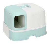 NESPIQ Maison De Toilette pour Chat Bac À Litière pour Chats À Tiroir, Tout Fermé, Résistant Aux Éclaboussures, Grand Espace, sans Odeur Bac À Litière Chat(Blue)
