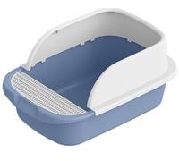 NESPIQ Maison De Toilette pour Chat Bacs À Litière pour Chats D'intérieur avec Cadre Bac À Litière pour Chat avec Pelle Bac À Litière pour Chat Bac À Litière pour Chat Bac À Litière Chat(Blue)