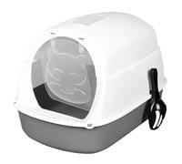NESPIQ Maison De Toilette pour Chat Chat À Capuche avec Couvercle, Pot pour Chaton, Toilettes Fermées pour Chat avec Porte D'entrée, Bac À Litière pour Animaux De Compagnie Bac À Litière Chat