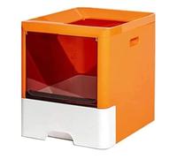 NESPIQ Maison De Toilette pour Chat Grand Bac À Litière pour Chat À Entrée Supérieure, Conception De Tiroir Anti-éclaboussures, Toilettes Faciles À Nettoyer pour Chats Bac À Litière Chat(Oranje)