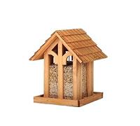 NESPIQ Mangeoire À Oiseaux Extérieur Jardin Mangeoire À Oiseaux en Bois Mangeoire À Oiseaux Suspendue avec Toit pour Jardin Extérieur Mangeoire À Oiseaux Fenêtre d'alimentation pour Terrasse