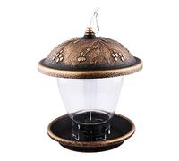 NESPIQ Mangeoire À Oiseaux Extérieur Jardin Mangeoire À Oiseaux Sauvage Accrochante Durable De PP avec Le Toit Et Le Plateau pour L'alimentation Extérieure De Jardin pour Terrasse