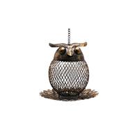 NESPIQ Mangeoire À Oiseaux Extérieur Jardin Mangeoire à Oiseaux Vintage en Forme de Chat en métal pour la décoration extérieure de pelouse de Jardin pour Terrasse