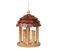 NESPIQ Mangeoire À Oiseaux Extérieur Jardin Mangeoire Anti-Pluie Suspendue Extérieure Maison D'oiseau Décoration De Jardin Station d'alimentation d'oiseaux pour Terrasse