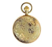 NESPIQ Montre À Gousset Montre De Poche Mécanique À Remontage Manuel De Conception En Cuivre Vintage Montres Pour Hommes, Échelle De Chiffres Romains Accessoires Vestimentaires