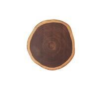 NESPIQ Planche à découper en bois avec poignée, planche à découper de forme irrégulière en bois décorative, ustensiles de cuisine (27-32 cm)