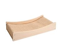 NESPIQ Planche À Gratter pour Chat Bois Chat Grattoir Amovible Naturel Sisal Chat Griffoirs Chat Griffoirs pour Chats D'intérieur Lit De Chat D'été Tapis À Gratter pour Chat(62 * 31cm)