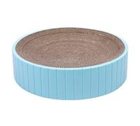 NESPIQ Planche À Gratter pour Chat Carton À Gratter pour Chat en Carton Ondulé Recyclable Durable avec Herbe À Chat pour La Protection des Meubles Tapis À Gratter pour Chat(Blue)