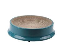 NESPIQ Planche À Gratter pour Chat Chat Grattoir Carton Ovale Ondulé Scratch Pad Chat Gratter Salon Lit Durable Conseil Chat Grattoir Bol Tapis À Gratter pour Chat(Grün)
