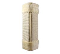 NESPIQ Planche À Gratter pour Chat Coin Scratcher Sisal Scratcher Protection Résistant Aux Morsures Le Canapé d'angle Peut Être Un Jouet pour Chat Mural Tapis À Gratter pour Chat(Beige)
