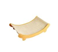 NESPIQ Planche À Gratter pour Chat Grattoir À Chat en Sisal, Griffoir À Chat for Chats D'intérieur avec Supports en Bois Massif Tapis À Gratter pour Chat(50x32cm)