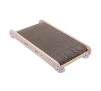 NESPIQ Planche À Gratter pour Chat Grattoir en Papier pour Chat De Compagnie Poteau À Gratter pour Chat Bois Massif Meulage Griffe Conseil Anti-Rayures Chats Jouet Grattoirs Tapis À Gratter pour Chat