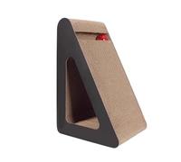 NESPIQ Planche À Gratter pour Chat Griffoir Triangulaire for Chat, Planche À Gratter for Chats D'intérieur, Grattoir Recyclable Tapis À Gratter pour Chat(38x27x24cm)