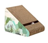 NESPIQ Planche À Gratter pour Chat Planche À Gratter À Échelle Inclinée, avec Boule, Lit for Grands Et Petits Chats D'intérieur Tapis À Gratter pour Chat