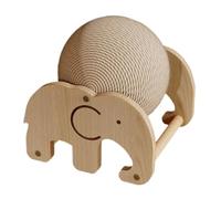 NESPIQ Planche À Gratter pour Chat Planche À Gratter for Chat avec Boule Rotative en Sisal, Planche À Gratter for Chat, Protection Interactive des Meubles Tapis À Gratter pour Chat(18cm)