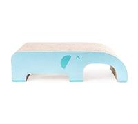 NESPIQ Planche À Gratter pour Chat Planche À Gratter pour Chat en Forme D'éléphant Planche À Griffes De Chat Ondulé Chat Scratch Pad Litière pour Chat Carton Jouet pour Chat Tapis À Gratter pour Chat