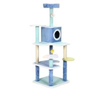 NESPIQ Tour À Chat Arbre à Chat Mignon pour Chats d'intérieur, poteaux à gratter en Sisal, Support Confortable, Dessus rembourré Robuste Arbre À Chat Arbre À Grimper(56 * 56 * 155cm)
