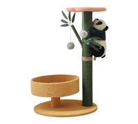 NESPIQ Tour À Chat Arbre À Chat Panda en Forme De Bambou avec Perchoir pour Chats D'intérieur Arbre À Chat Arbre À Grimper