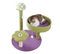NESPIQ Tour À Chat Cadre d'escalade pour Chat, Fournitures pour Animaux De Compagnie, Champignon, Poste À Gratter Amusant, Tour pour Chat pour L'intérieur Arbre À Chat Arbre À Grimper(Grün)