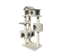 NESPIQ Tour À Chat Cadre d'escalade pour Chat Litière pour Chat Arbre À Chat Sisal Meubles pour Chat Villa pour Chat Plate-Forme De Saut pour Chat Multicouche Arbre À Chat Arbre À Grimper